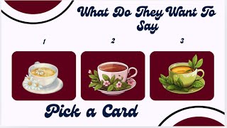 What Do They Really Want to Say to You Pick a Card [upl. by Elak]