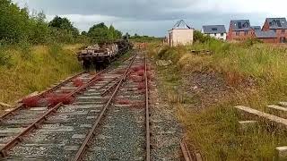 Telford Steam Railway travelling along on a brake van Sunday 772024 [upl. by Lleznod]