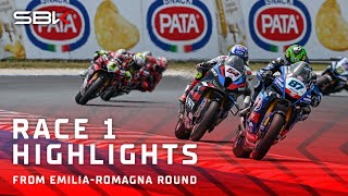 HIGHLIGHTS from Race 1 at Misano 🔥  2024 EmiliaRomagnaWorldSBK 🇮🇹 [upl. by Adhamh]