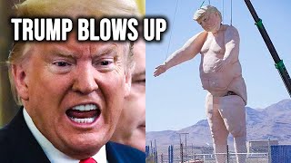 Republicans EXPLODE In Epic Tantrum Over Colossal Naked Trump Statue [upl. by Cavil]