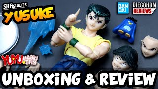 YUSUKE SH Figuarts Yu Yu Hakusho Unboxing e Review BR [upl. by Roede]