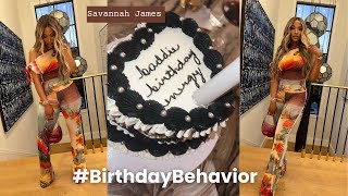 Savannah James Baddie Birthday Behavior Stunning Photos Ahead of 37th [upl. by Harsho]