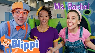 Blippi Meekah and Ms Rachel Make a Song  🔤 Moonbug Subtitles 🔤  Learning Videos [upl. by Keung]