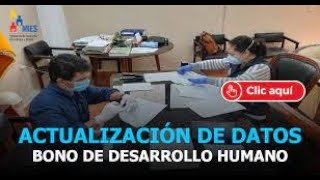 Actualización de Datos del MIES para el BONO DE DESARROLLO HUMANO wwwinclusiongobec [upl. by Hogg]