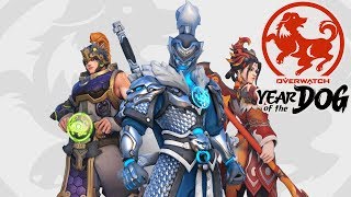 Overwatch Year of the Dog Collection Skins Voice Lines Emotes amp Sprays HD [upl. by Sheaff]