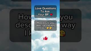 Love Questions To Ask Your Boyfriend❤️❤️ Share and comment love shorts short psychologyfacts [upl. by Asserat762]