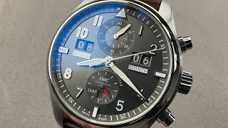 IWC Pilots Watch Spitfire Perpetual Calendar Digital DateMonth IW379108 IWC Watch Review [upl. by Asiaj]