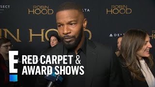 Jamie Foxx Says Taron Egerton Has an Amazing Singing Voice  E Red Carpet amp Award Shows [upl. by Mclain]