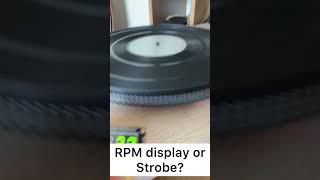 RPM control display or strobe  turntable lp technics audiotechnica youtubeshorts [upl. by Nivar]