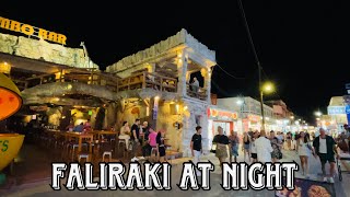 Faliraki at Night  Rhodes Greece [upl. by Elkcim]