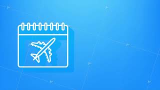 Calendar airplane for travel design Shadow icon motion graphic [upl. by Auqinahs697]