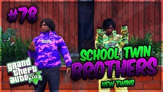 GTA 5 School Twin Brothers Ep 78  NEW TWINS GTA 5 RP [upl. by Schwitzer]