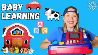 First Words and Opposites Learning for Babies and Toddlers Learn with Ms Alyssa [upl. by Nahem]