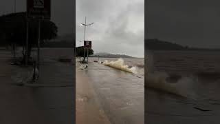 ipanema PortoAlegre with the guaíba River flood severeweather brazil [upl. by Sldney]