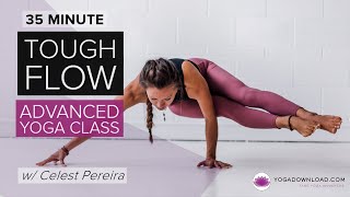 Tough Flow  FREE 20minute Advanced Vinyasa Yoga Class [upl. by Alister815]