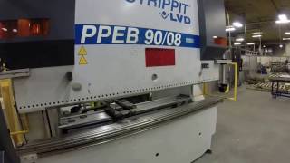 LVD Strippit PPEB 9008  Press Brake [upl. by Aivitnahs]