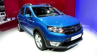 2013 Dacia Sandero Stepway  World Pemiere  Exterior Walkaround  2012 Paris Auto Show [upl. by Cartan]