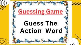 Interactive Game Can You Name These Actions Fun Action Words Game for Kids [upl. by Blandina526]