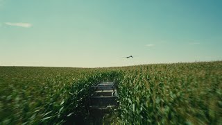 Interstellar  Christopher Nolan  Cornfield Drone Chase Scene 1080P HD [upl. by Oicatsana]