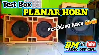 Horeg Tes Planar 10 inch Pecahkan Kaca [upl. by Jempty]