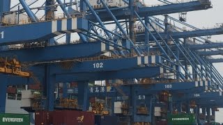 Asia’s first automated container terminal at Port of Qingdao China [upl. by Harpp]