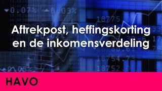 Aftrekpost heffingskorting en de inkomensverdeling  Economie voor havo  Jong amp Oud [upl. by Crelin]