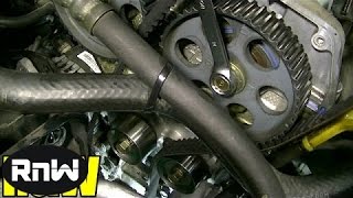 Kia Spectra Timing Belt Replacement  18L DOHC Engine Part 2 [upl. by Lipcombe]