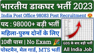 Post Office Recruitment 2023  Post Office MTS Postman amp Mail Guard New Vacancy 2023  Full Details [upl. by Karas607]