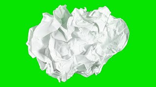 Stop Motion Paper Ball Green Screen Chromakey [upl. by Kired]