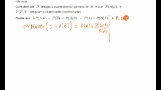 Demonstração de Probabilidades  Matemática 12º Ano [upl. by Mairhpe595]