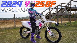 2024 Yamaha YZ250F FIRST RIDE Best 250F on the market [upl. by Chuck747]