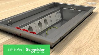 OptiLine 50  Bodendose mit Klappdeckel  Schneider Electric [upl. by Camilo]