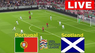 🔴LIVE Portugal vs Scotland  Nations League 2024  Match Live Today [upl. by Tibold]