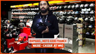 Test du Casque Jet MAXXE M40 Raphaël Moto Axxe France [upl. by Marji148]