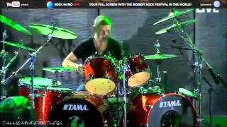 Metallica  Lars Ulrich Fails in Am I Evil Rock In Rio 2011 HD 720p [upl. by Annyl100]