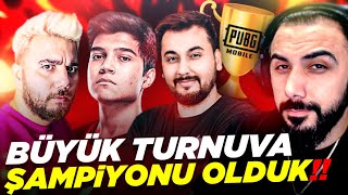 PUBG MOBILE TURNUVASINDA ÅAMPÄ°YON OLDUK ğŸ† 24 YAYINCI BÃœYÃœK MAÃ‡ [upl. by Aivata]