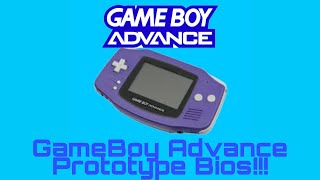 GameBoy Advance Prototype Bios [upl. by Tome]