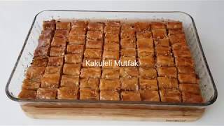 HAZIR YUFKADAN FINDIKLI TAHINLI BAKLAVA  EFSANE BIR TARIF ğŸ˜ [upl. by Abell]