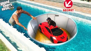 Franklin Top Secret Underground Bunker in GTA 5 [upl. by Eirotal]