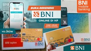 Cara Buka Rekening BNI Online Melalui Mobile Banking 2024 [upl. by Evered]