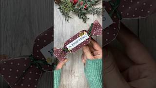 🤩 Quick and easy last minute Christmas gift idea 🤩 giftwrapping christmasgifts papercrafts [upl. by Lyons]