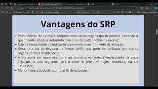 O que é o Sistema de Registro de Preços SRP [upl. by Niels]