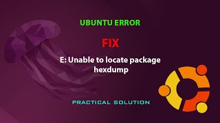 UBUNTU FIX E Unable to locate package hexdump [upl. by Greene]