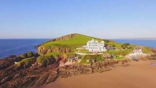 Burgh Island Hotel  Aerial Drone Film [upl. by Ettevol119]