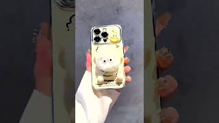 Cute little briquettes electroplated mirror frame shell mobile phone case super nice cellphonecase [upl. by Decca]