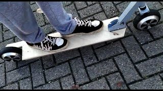 DIY Electric Scooter From Scrap Hoverboard Build Tutorial [upl. by Lael]