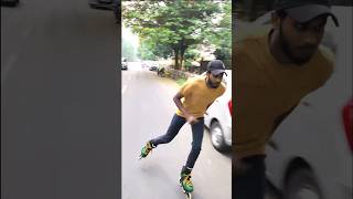 Ayan skater 🔥⛸️ skater speedskating inlineskatingshoes publicreaction roadskating india [upl. by Enneirda]