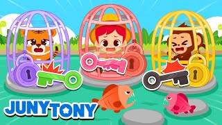 🔒🗝️ Which Key Could It Be｜Lets Escape From Mr Giant｜More Kids Songs｜Cartoon｜JunyTony [upl. by Lemuelah335]