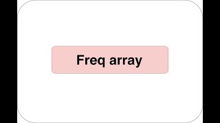 freq array icpc شرح [upl. by Iila221]