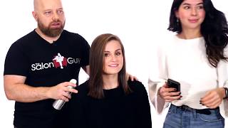 Step by Step Lob Haircut Tutorial  TheSalonGuy [upl. by Bette]